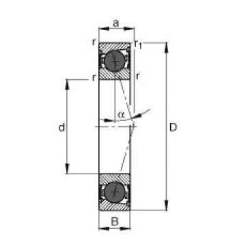 Bearing HCB7010-C-2RSD-T-P4S FAG