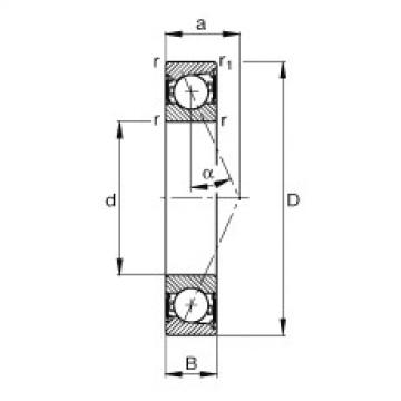 Bearing B7006-E-2RSD-T-P4S FAG