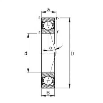 Bearing B7004-C-2RSD-T-P4S FAG