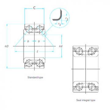 Bearing 7B-DE08A32LLX3CS30/L260 NTN