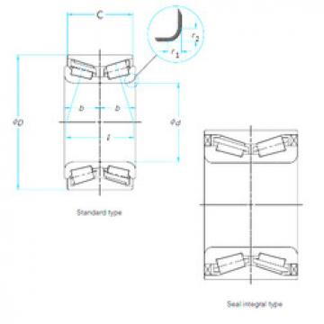 Bearing 4T-CRI-0966 CS130PX1/L588 NTN