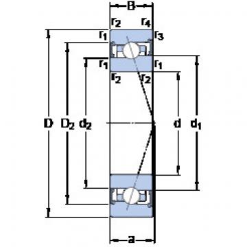 Bearing S7010 CB/P4A SKF