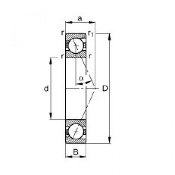 Bearing B7030-E-T-P4S FAG #5 image