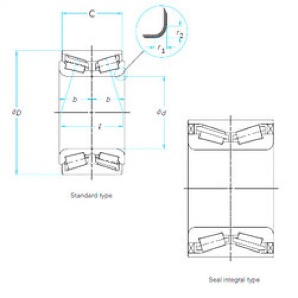 Bearing 35KWD02 NSK #1 image