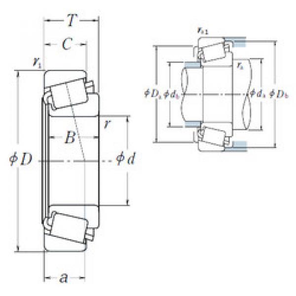 Bearing 33275/33462 NSK #1 image